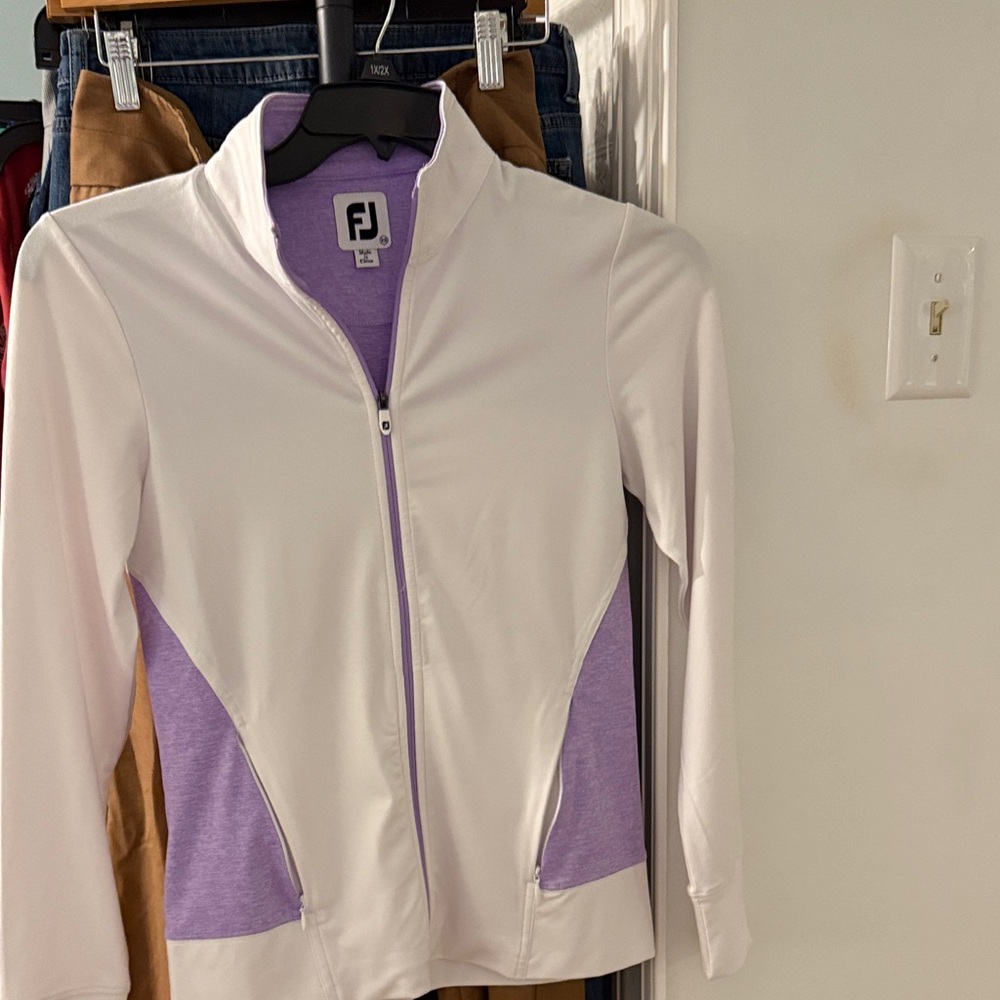FootJoy White and Purple Women's Jacket